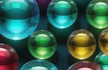 探索色彩缤纷的水晶球：神秘与美丽的结合