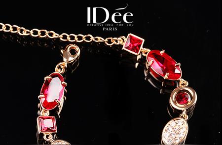 时尚魅力——法国IDee红宝石手链闪耀登场