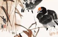 张继馨现代花鸟画赏析：一鸟一虫构筑的微型世界
