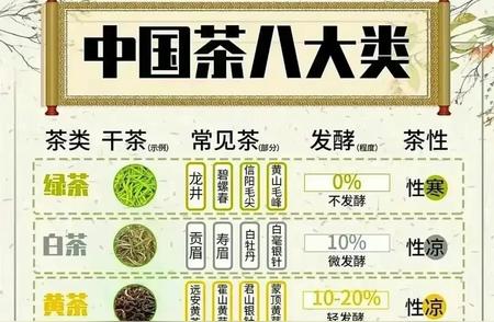 茶叶初学者指南：六大茶类及其代表茶详解