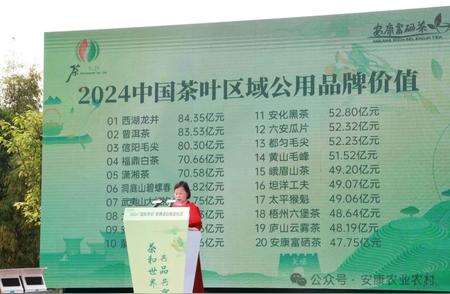 安康富硒茶品牌价值飙升至47.75亿，连续五年荣登中国20强